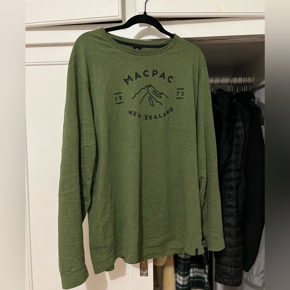 MacPac Men’s Longsleeve Shirt - Olive Green - Size XL